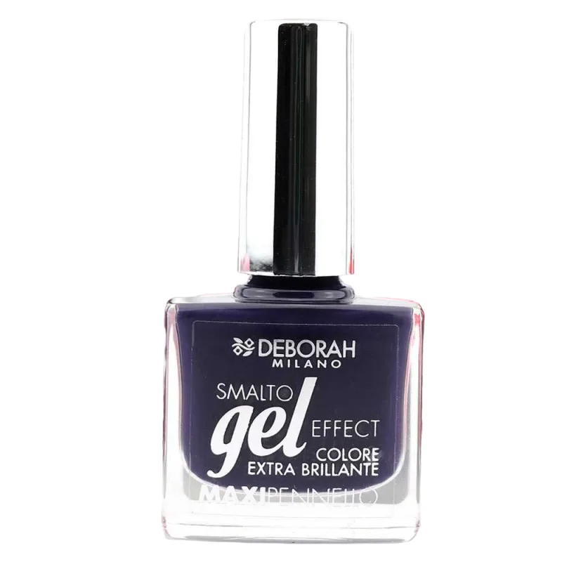 Deborah Gel Effect Nail Polish EN103 Blue Parrot - Esmalte de uñas con brillo extremo, acabado gel, duradero y vibrante, 8.5 ml.