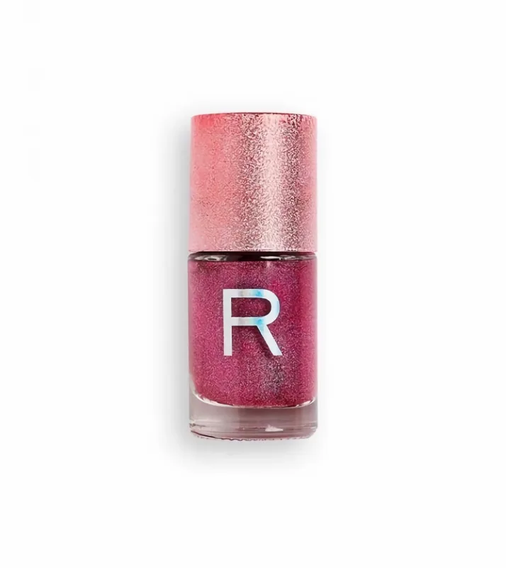 Esmalte de uñas holográfico / Makeup Revolution / Holographic Nail Polish Orbit, 10 ml, acabado brillante y multidimensional, fácil aplicación y secado rápido