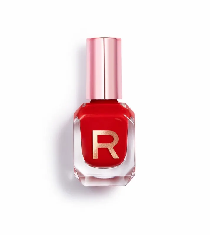 Esmalte de uñas Makeup Revolution Express tono Hero secado rápido color vibrante acabado brillante fórmula duradera ideal para manicuras rápidas 10 ml
