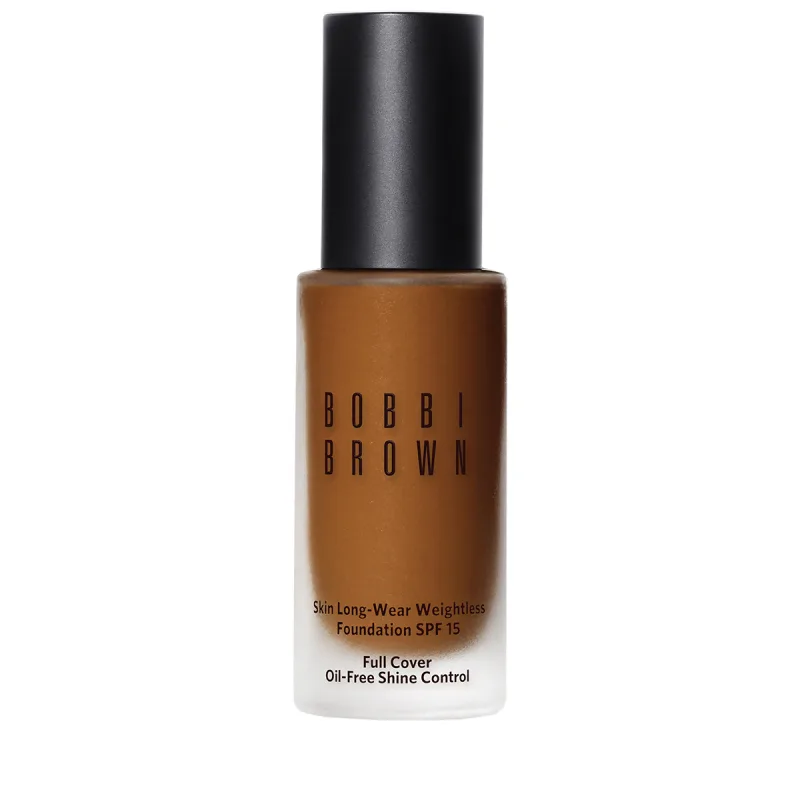 Bobbi Brown, Skin Longwear Liquid Foundation 080, Neutral Almond, base líquida de larga duración, SPF 15, 30 ml, cobertura natural y resistente