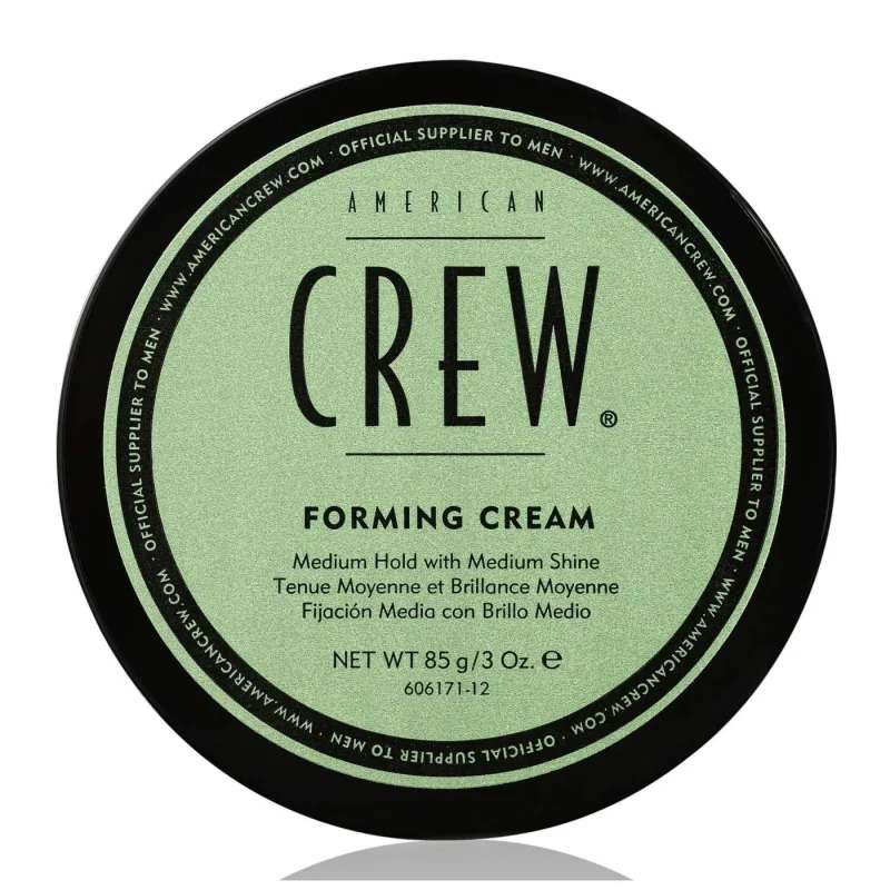 American Crew - Forming Cream, Cera para el Pelo de Hombre, Aporta Fijación y Brillo Medio, Repele la Humedad, Aporta Grosor para un Peinado Intacto, con Aloe Vera - 85 g