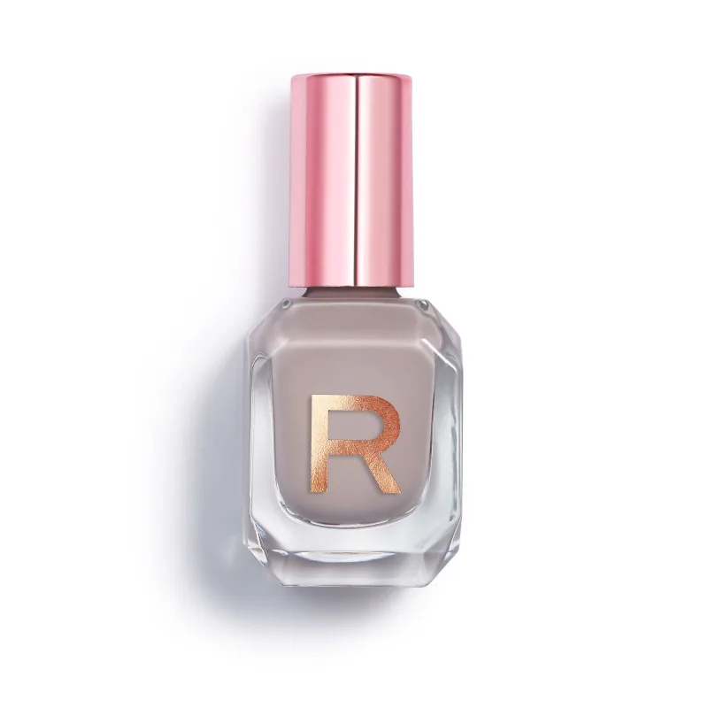 Makeup Revolution Express Chill Grey Nail Polish / Esmalte de Uñas / Color Gris Moderno / Secado Rápido / 10 ml