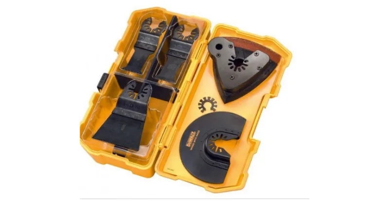 DeWALT DT20731-QZ Juego de aspas para herramienta multifuncional, accesorio versátil, ideal para cortes precisos en materiales como madera y plásticos