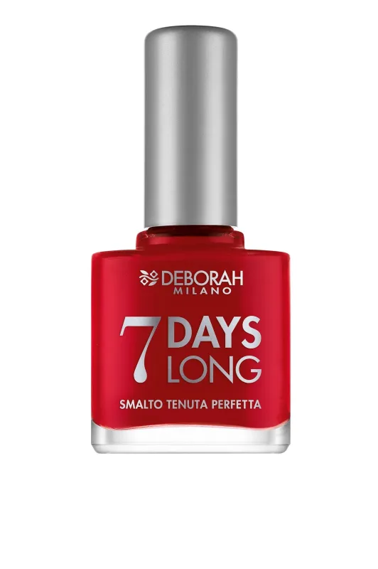 Esmalte de Uñas / Deborah 7 Day Long Vitamins / Secado Rápido, Iconic Red, Duración Prolongada, Fórmula Vitaminada, 11 ml