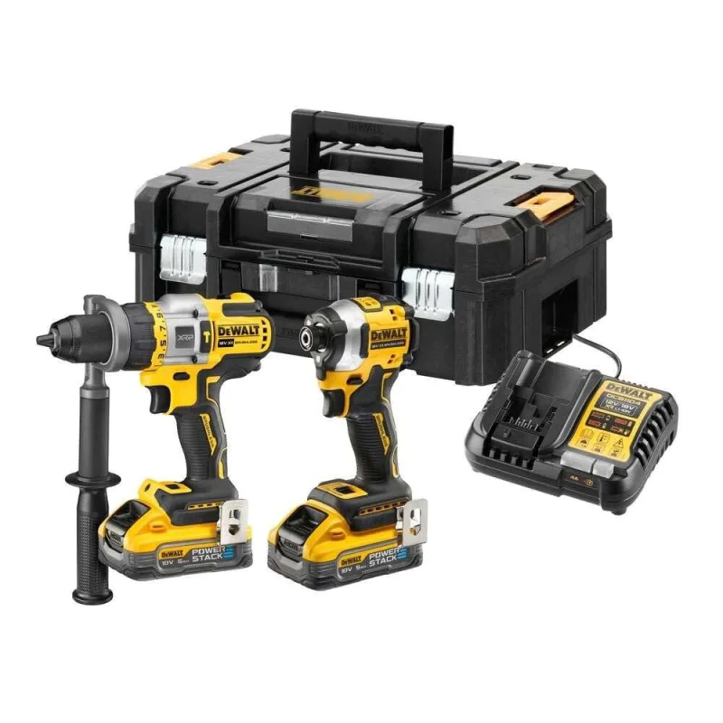 Dewalt zestaw combo 18v dck2052h2t (dcd999+dcf850) 2x5,0ah powerstack tstak