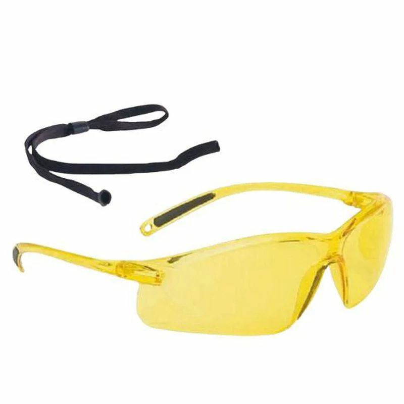 Gafas de seguridad Beta A700 amarillas con cordón, protección ocular, diseño ergonómico, alta resistencia, protección contra impactos y rayos UV.