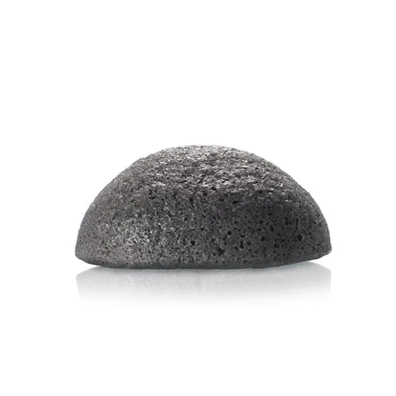 Esponja Facial de Konjac con Ceniza Activa de Bambú - Ayuda a Limpiar los Poros, a Eliminar Puntos Negros y a Absorber el Exceso de Grasa - Ideal para Pieles Grasas y Propensas al Acné - USU Cosmetics