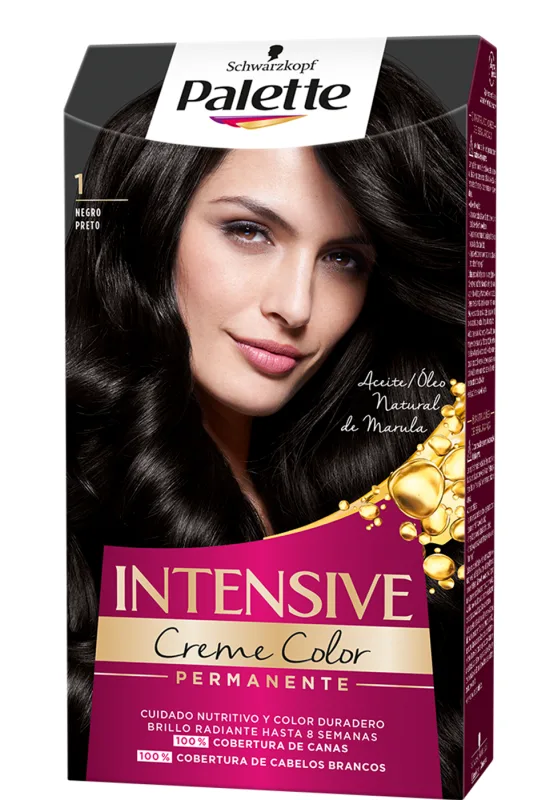 PALETTE INTENSIVE CREME tinte Negro Nº 1 caja 1 ud