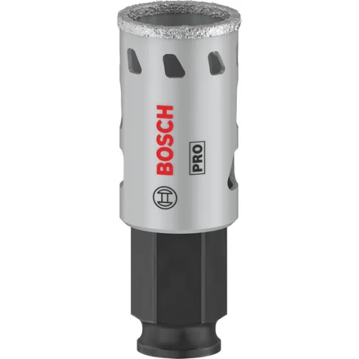 Bosch 1 sierra perforadora Pro Tile Power Change Plus (para azulejos duros, azulejos blandos, 25 mm de diámetro, accesorio profesional)