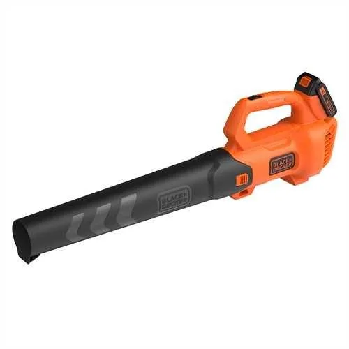 Aspiradora de Hojas Black & Decker BCBL200L - 12V 145 km/h, Potente y Portátil, Ideal para Jardín, Negro/Naranja