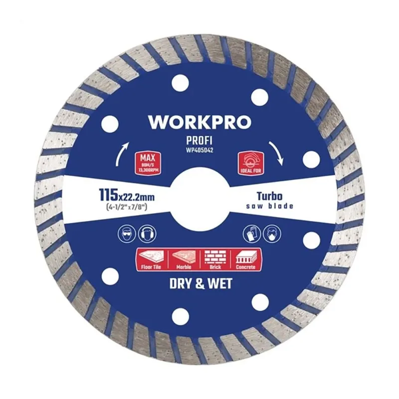Workpro Disco de Corte diamantado Profi Turbo - Marca EAN: 6914280035154