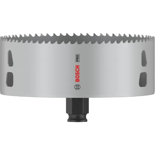 Bosch 1x Sierra de corona PRO Multi Material Power Change Plus (para Madera blanda, Cartón-yeso, Ø 133 mm, Professional Accesorios Taladro)