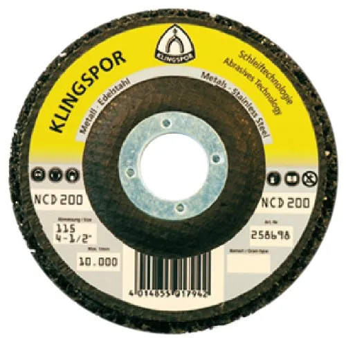Klingspor 259043 NCD 200 Disco de Limpieza, 115 x 22.23 mm , 1 unidad