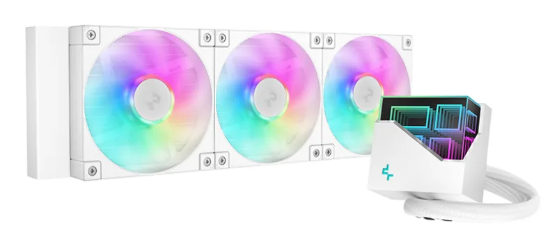 DeepCool LT360 Procesador Sistema de refrigeración líquida todo en uno 12 cm Blanco 1 pieza(s)