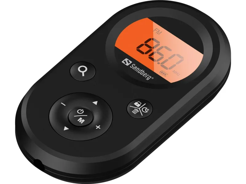 Sandberg Pocket Radio FM+AM Recharge Portátil Negro