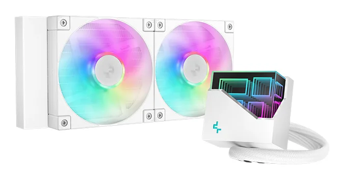 DeepCool LT240 Procesador Sistema de refrigeración líquida todo en uno 12 cm Blanco 1 pieza(s)