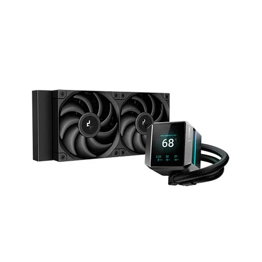 DeepCool MYSTIQUE 240 ARGB Procesador Sistema de refrigeración líquida todo en uno 12 cm Negro 1 pieza(s)