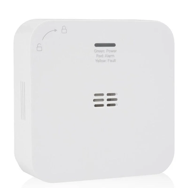Smartwares Detector de CO Conectado, 85 dB, Sensor de 10 años, Notificaciones a Través de la Aplicación, Botón de Prueba y Silencio