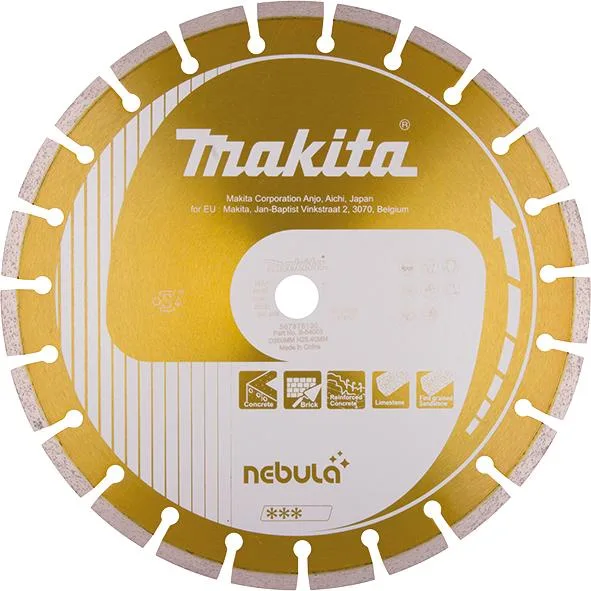 Makita, modelo B-54053, rueda de nebulosa de 350 mm, ideal para pulir y lijar grandes superficies, alta calidad, recubrimiento especial, compatible con amoladoras, color multicolor
