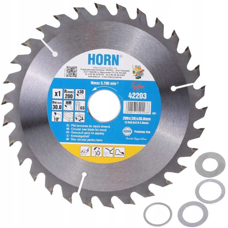 Hoja de sierra circular con dientes de carburo Piła Tarczowa 5003040z/ar, corte preciso, alta resistencia, ideal para materiales duros, durabilidad y rendimiento superior