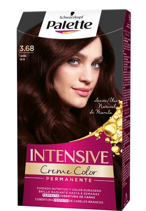 Palette Intense - Tono 3.68 Caoba - 2 uds - Coloración Permanente - Schwarzkopf