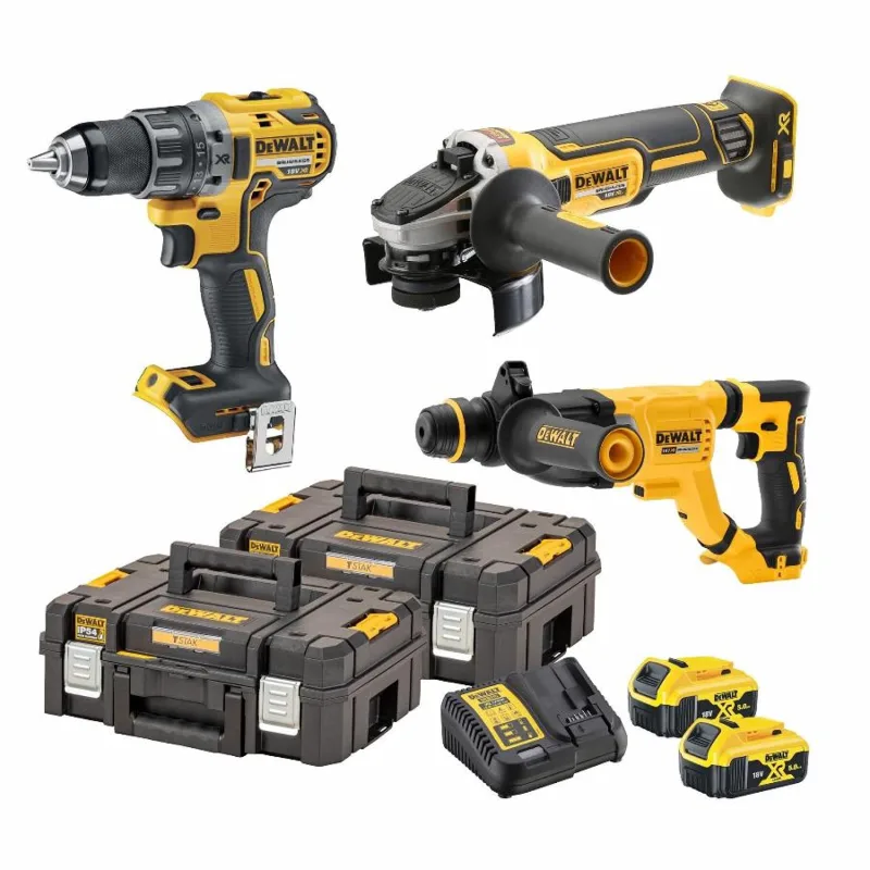 Kit de 3 herramientas XR 18 V 5 AH Li-Ion sin escobillas DEWALT - DCK327P2T-QW (MAK0984)