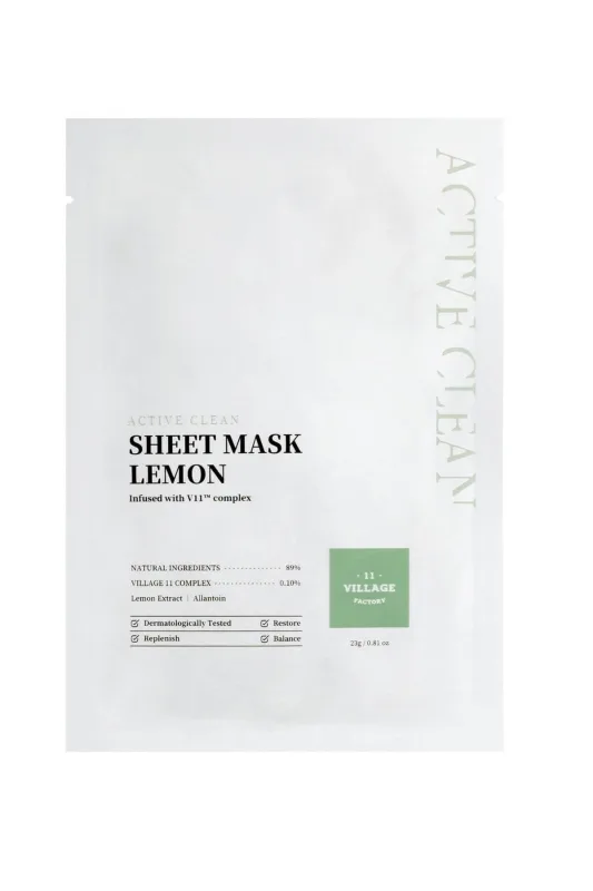 Active clean sheet mask lemon 23 gr