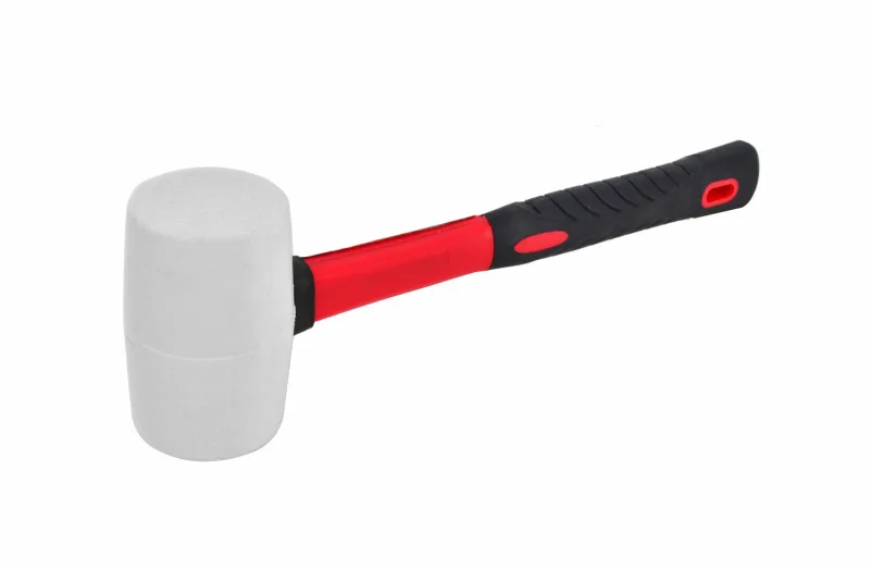 Awtools Martillo de Goma 60mm, herramienta profesional ideal para trabajos de precisión, protección de superficies delicadas, resistente y fácil de usar.