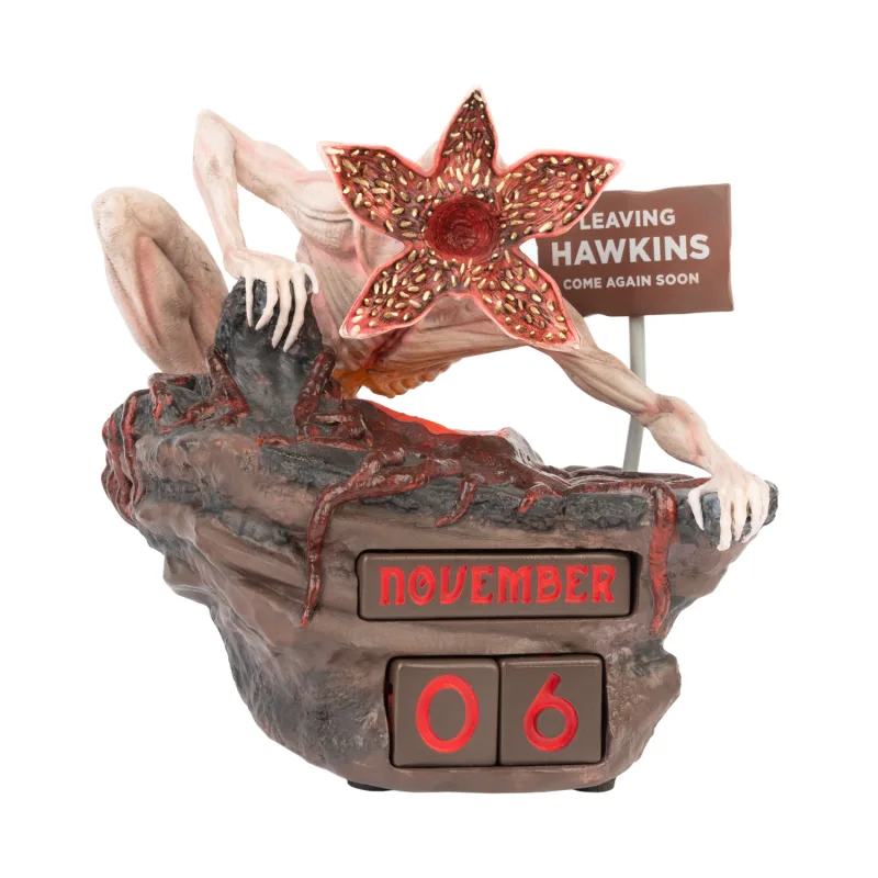 Calendario Stranger Things Officcial Merch | Calendario Adviento Stranger Things | Figura Demogorgon | ST Merchandising Oficial