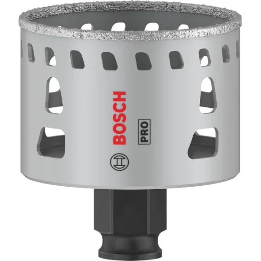 Bosch 1 sierra perforadora Pro Tile Power Change Plus (para azulejos duros, azulejos blandos, 60 mm de diámetro, accesorio profesional)