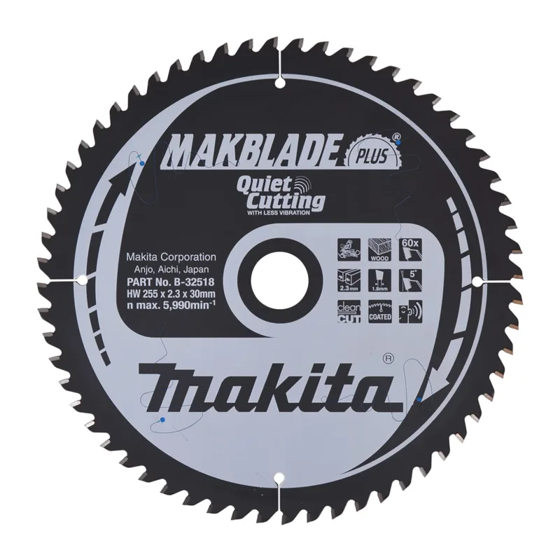 Makita piła tarczowa 255x30x60z makblade plus drewno