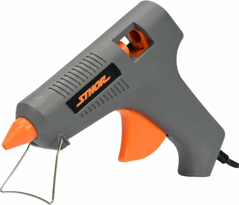 Pegamento 11mm POWER_UP 73057, pistola de 80W con encendido rápido, ideal para trabajos de manualidades y reparación, diseño ergonómico, alta potencia, fácil de usar y eficiente.