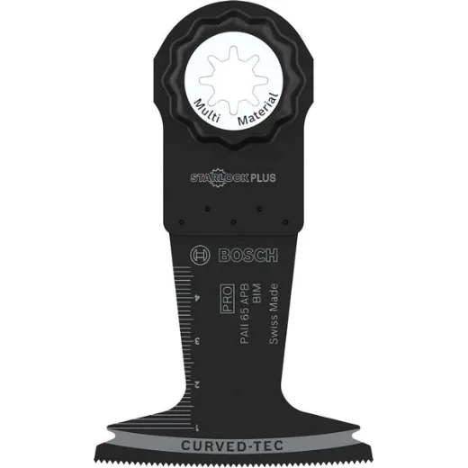 Bosch 1 x Pro Multi Material PAII 65 APB Hoja para Herramientas Multifunción (para madera con clavos, sándwich de metal, ancho 65 mm, accesorio profesional)