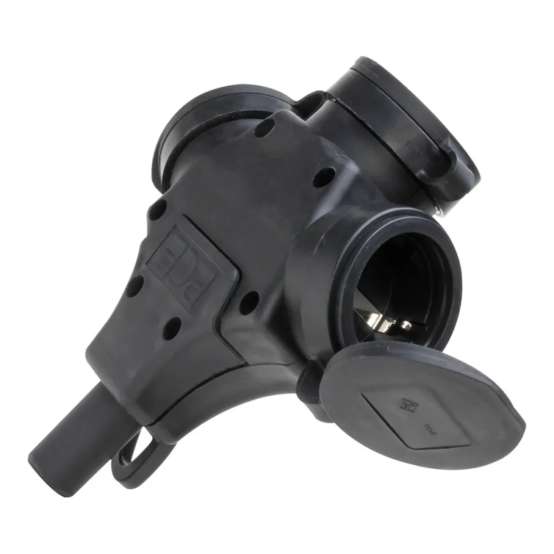 Kopp Base de Enchufe 2p+t Negro 250 V con Tapa - Marca EAN: 4008224667128