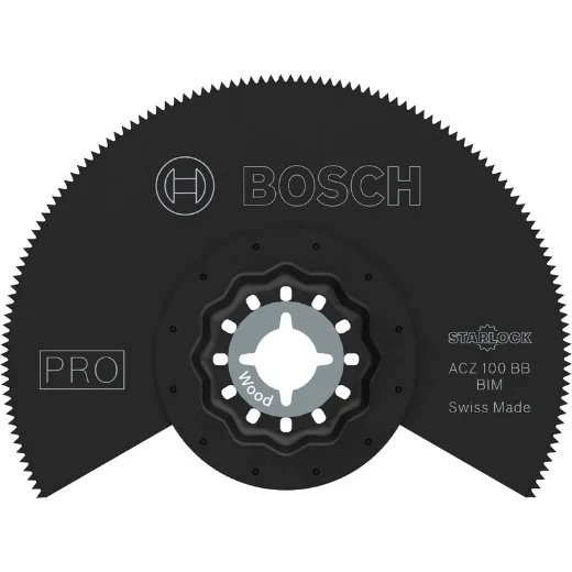 Bosch 1 x Pro Multi Material ACZ 100 BB hoja para herramientas multifunción (para vinilo laminado compacto, PVC, madera con clavos, diámetro de 100 mm, accesorio profesional)