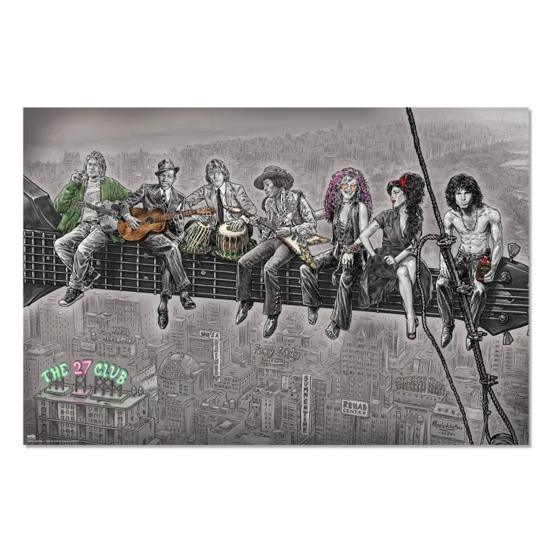 Grupo Erik Poster The 27 Club - Laminas decorativas 61x91,5cm a todo color | Posters para pared ideal decoración habitación