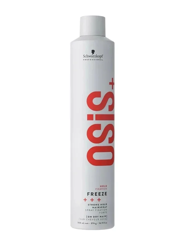 Schwarzkopf Osis+++ Freeze, Laca de Fijación Fuerte, 500 ml (el empaque puede diferir)