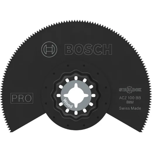 Bosch 10x Hoja multiherramienta PRO Multi Material ACZ 100 BB (para Vinilo laminado sólido, PVC, Madera con clavos, Ø 100 mm, Professional Accesorios Multiherramienta)