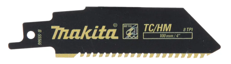 Makita, modelo B-55566, hoja de sierra de calar, sierra de marquetería y recíproca, ideal para cortes precisos en madera y plástico, carburo de tungsteno (TC), 1 pieza
