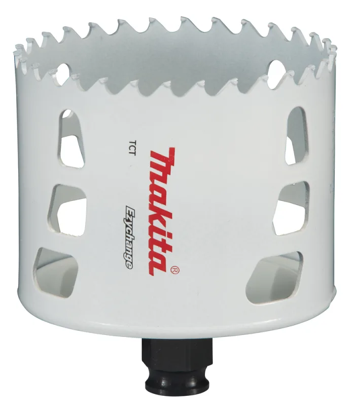 Sierra de Corona Makita E-06812 Ezychange, 83 mm, Cambio Rápido, Ideal para Perforaciones en Madera, Metal y Plástico, 1 Pieza