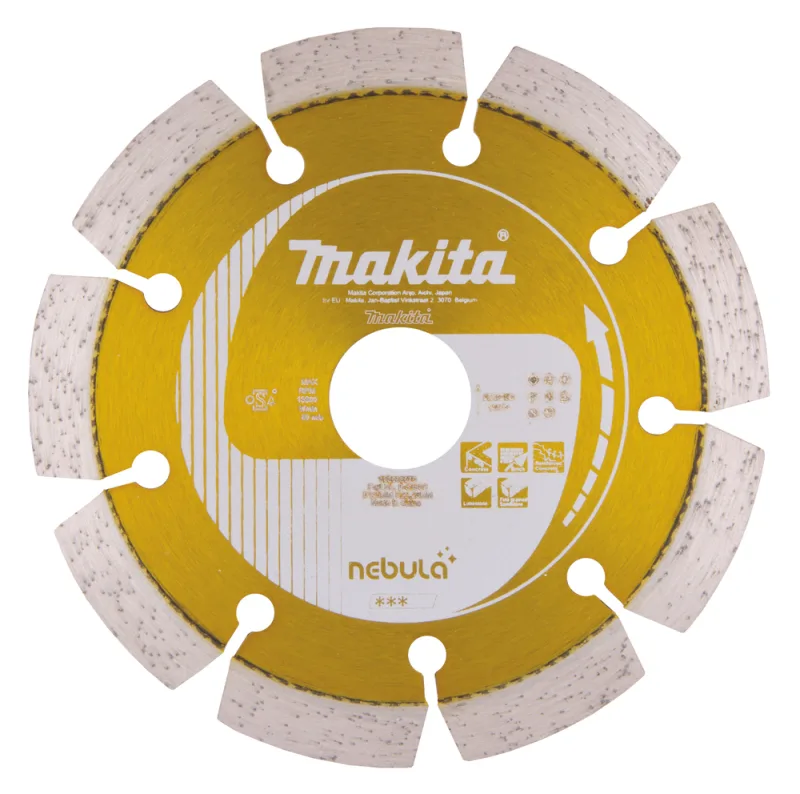 Makita, modelo B-53986, rueda de nebulosa de 115 mm, ideal para pulido y lijado en metal, cerámica y plástico, alta calidad, recubrimiento especial, compatible con herramientas Makita