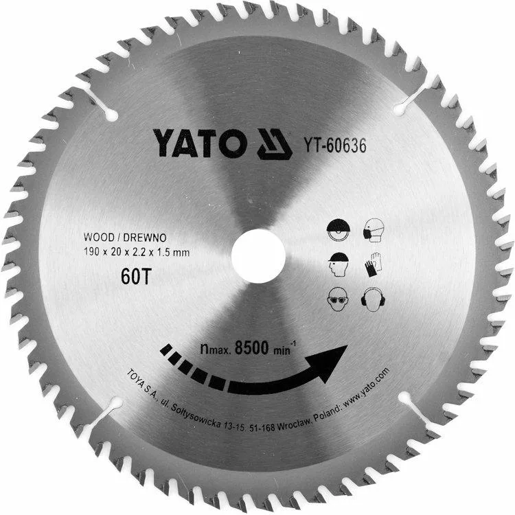 Yato YT-60636 hoja de sierra circular 19 cm 1 pieza(s)