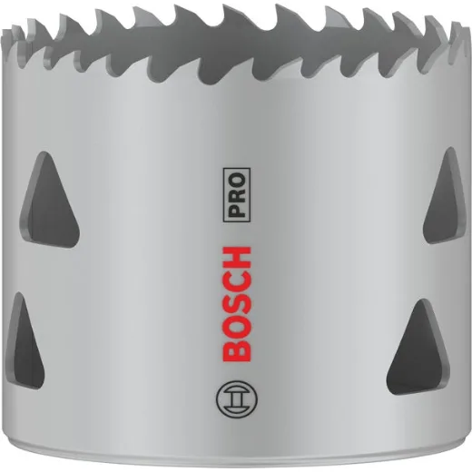 Bosch 1x Sierra de corona PRO Multi Material (para Madera blanda, Cartón-yeso, Ø 57 mm, Professional Accesorios Taladro)