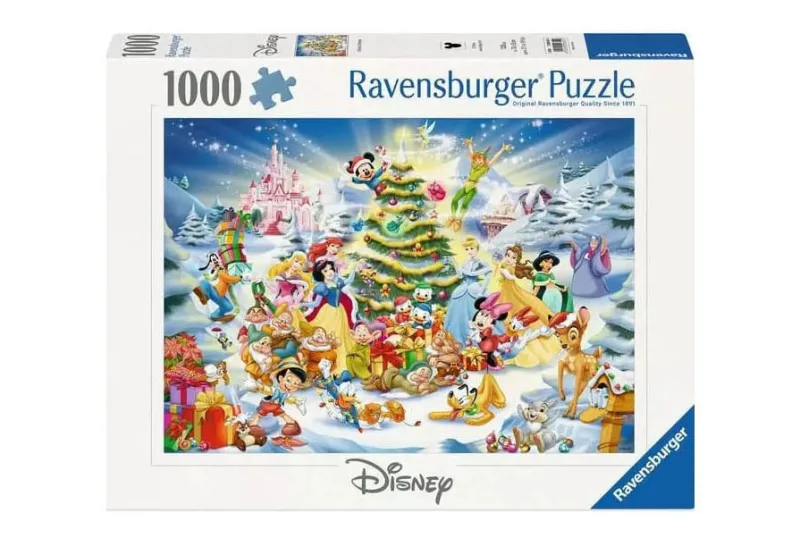 Ravensburger - Puzzle 1000 Piezas Navidad con Disney | Puzzle Adultos 70x50cm | Puzzle 1000 Piezas Adultos California Eeuu | Rompecabezas Adultos | Regalo Original