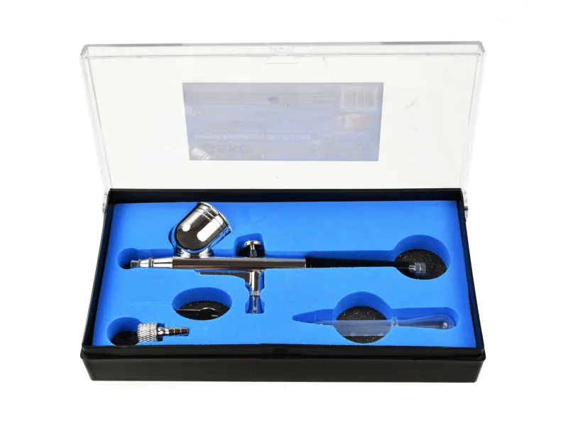 Geko G01175 Bd-130 - Cepillo de aire (0,3 mm), color plateado