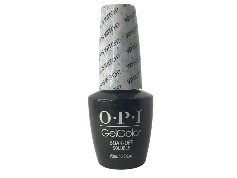 OPI Gel Color esmalte de uñas semi-permanente, color GC T60 Which Is Witch?, acabado duradero y brillante, 15 ml para uñas perfectas y resistentes