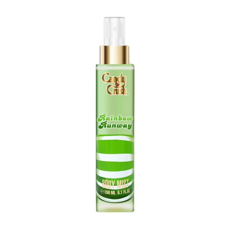 Candy Crush WLP-36706 Rainbow Runway Mist Spray 150 ml - Bruma Corporal con Fragancia Fresca y Dulce | Fórmula Dermatológicamente Testada | No Testado en Animales