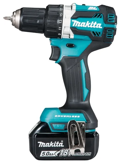Makita DDF484RT3J drill Negro, Azul, Plata 2000 RPM 1,8 kg - Taladro eléctrico (2000 RPM, 1,3 cm, 3,8 cm, 54 Nm, 30 Nm, 2,5 m/s²)