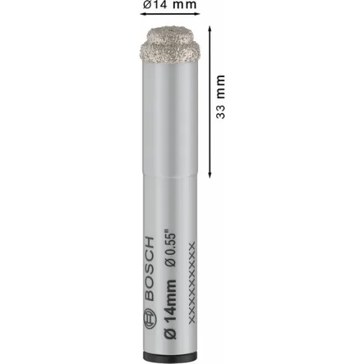 Broca PRO Ceramic dry, 14 x 33 x 13 mm