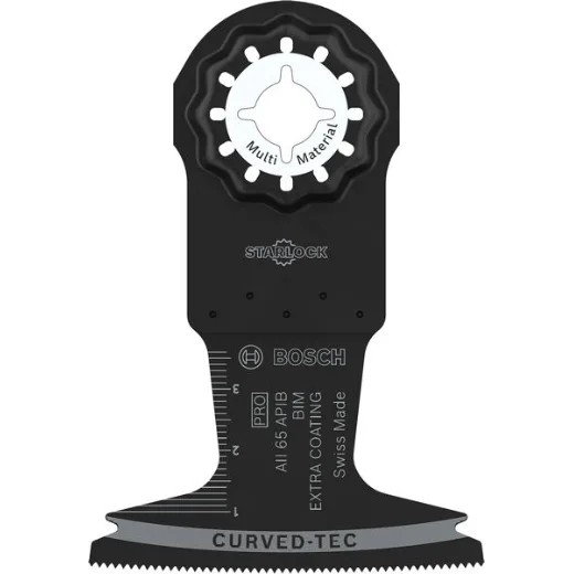 Bosch 10x Hoja multiherramienta PRO Multi Material AII 65 APIB (para Madera con clavos, Panel sándwich de metal, Anchura 65 mm, Professional Accesorios Multiherramienta)